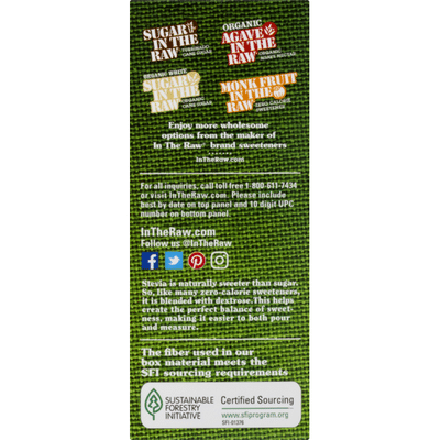 Stevia In The Raw Sweetener, Zero Calorie