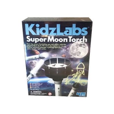 4M Kidz Labs Super Moon Torch Kids Astronomy Science & Activity Kit
