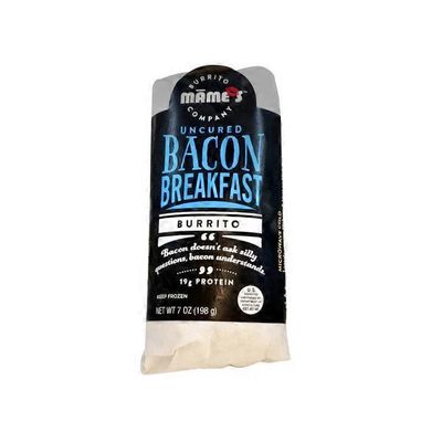 Mame's Uncured Bacon Breakfast Burrito
