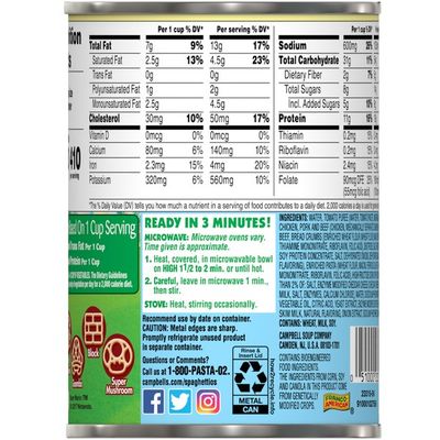 Campbell's® SpaghettiOs® Super Mario Bros. Shaped Pasta with Meatballs
