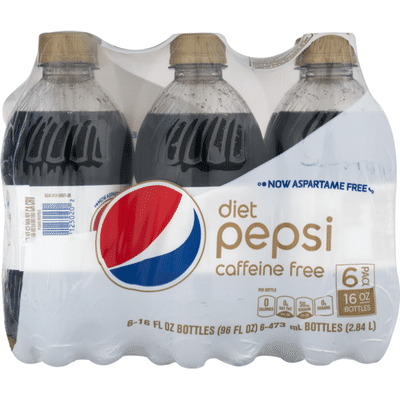 Pepsi Diet Caffeine Free Cola 16 Fl 96 Fluid Plastic Bottles 16 Fl Oz Instacart