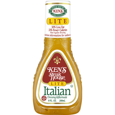 Ken's Steak House Dressing & Marinade, Lite, Italian