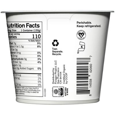 Forager Project Organic Dairy-Free Unsweetened Plain Cashewmilk Yogurt