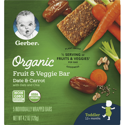 Gerber Organic Fruit & Veggie Bar
