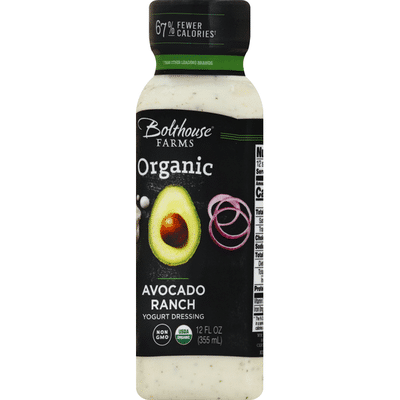 Bolthouse Farms Yogurt Dressing, Organic, Avocado Ranch