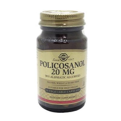 Solgar Policosanol 20mg Vegetarian Capsules
