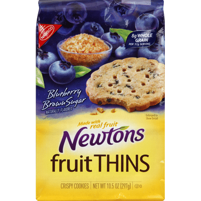 Newtons Cookies, Crispy, Blueberry Brown Sugar