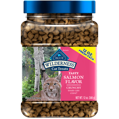 Blue Buffalo Wilderness Crunchy Cat Treats, Salmon