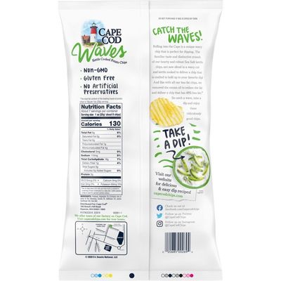 Cape Cod® Less Fat Sea Salt Waves Kettle Cooked Potato Chips