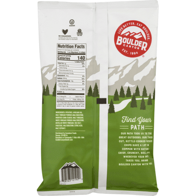 Boulder Canyon Kettle Cooked Potato Chips Avocado Oil Malt Vinegar & Sea Salt