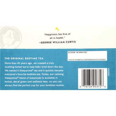 Celestial Seasonings Sleepytime Extra Caffeine Free Herbal Supplement Tea Bags