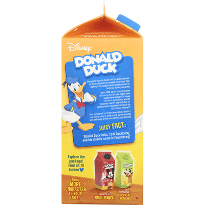 Disney 100% Juice, Orange, No Pulp, Donald Duck