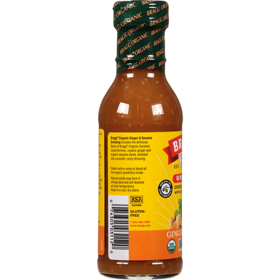 Bragg Dressing & Marinade With Apple Cider Vinegar, Organic, Ginger & Sesame