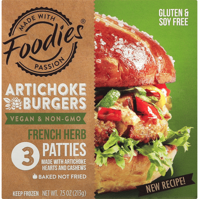 Foodies Artichoke Burgers, French Herb