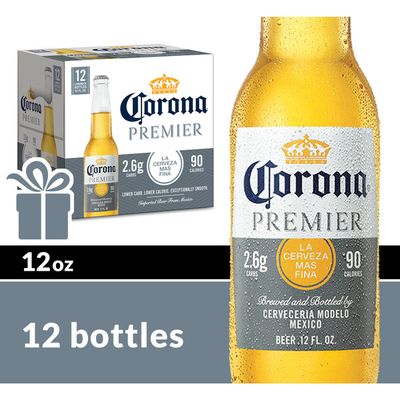 Corona Premier Mexican Lager Light Beer Bottles