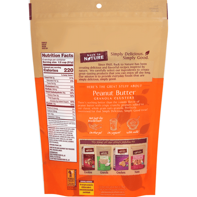 Back To Nature Granola Clusters Peanut Butter 11 Oz Instacart