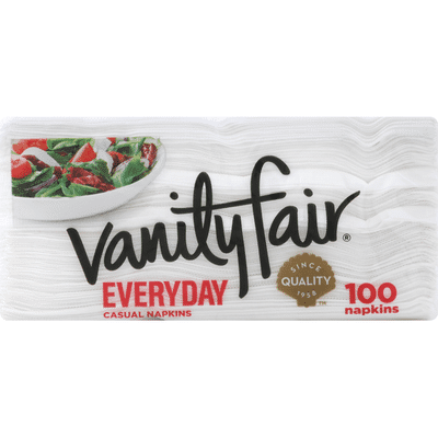 Vanity Fair Everyday Napkins, 100 2-Ply Paper Napkins