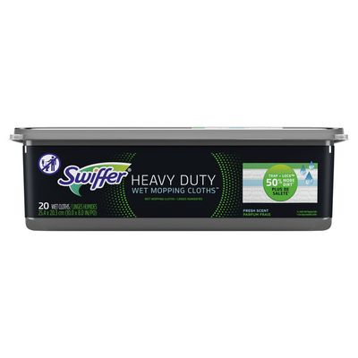 Swiffer Heavy Duty Multi-Surface Wet Cloth Refills For Floor Mopping And