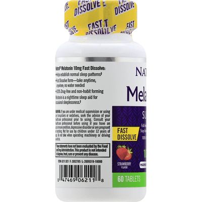 Natrol Melatonin, 10mg, Fast-Dissolve, Maximum Strength