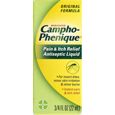 Campho-Phenique Antiseptic Liquid, Pain and Itch Relief, Medicated, Original Formula