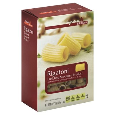 Signature Kitchens Rigatoni, Enriched Macaroni Product