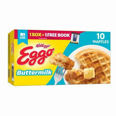 Eggo Frozen Waffles, Frozen Breakfast, Toaster Waffles, Buttermilk