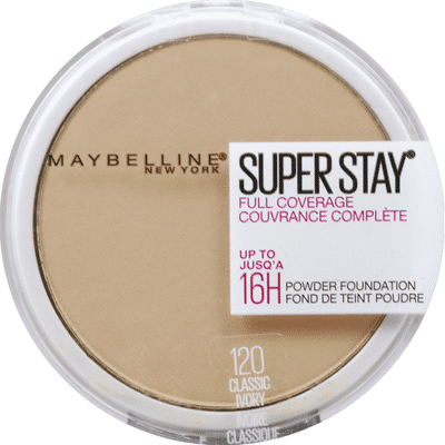 Maybelline Powder Foundation, Full Coverage, Classic Ivory 120