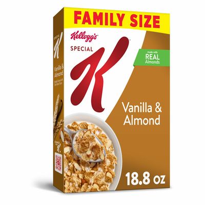 Kellogg's Special K Breakfast Cereal, 11 Vitamins and Minerals, Vanilla and Almond