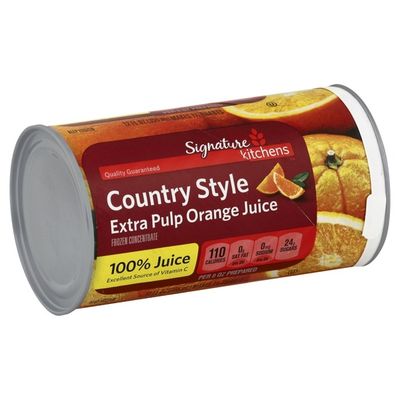 Signature Kitchens Country Style Extra Pulp 100 Orange Juice Frozen Concentrate 12 Fl Oz Instacart