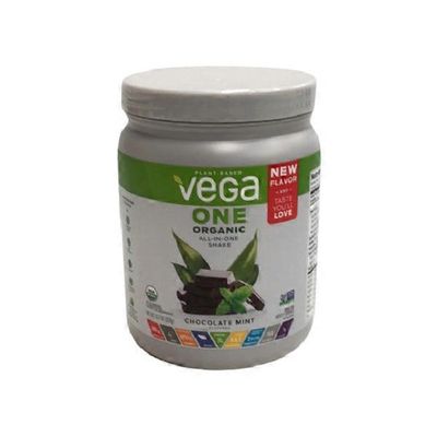 Vega Chocolate Mint Flavor One Organic All-in-one Shake Plant Based Protein Powder
