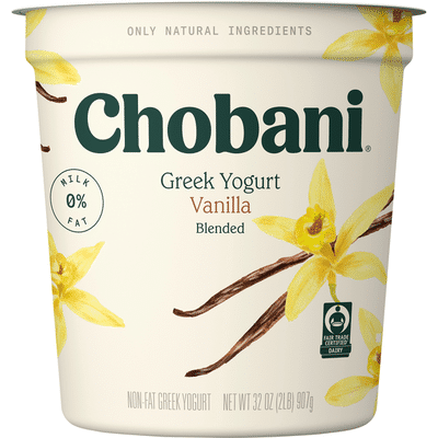 Chobani Vanilla Blended Non-Fat Greek Yogurt