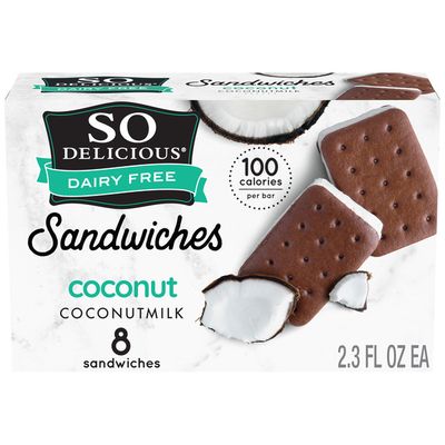 So Delicious Dairy Free Coconut Coconut Milk Frozen Dessert Sandwich