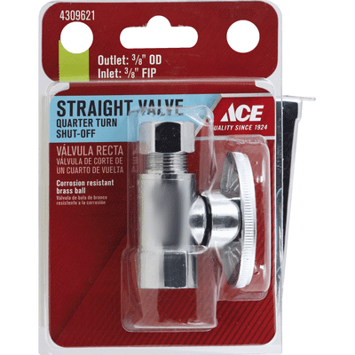 Ace Bakery Straight Valve, Shut-Off, Quarter Turn