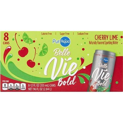 PurAqua Cherry Lime Sparkling Water