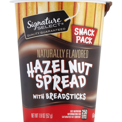 Signature Select Hazelnut Spread, with Breadsticks, Snack Pack