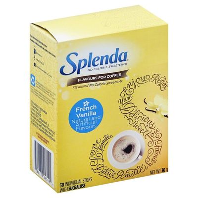Splenda Sweetener, No Calorie, French Vanilla, Sticks