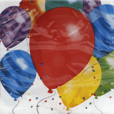 Party Creations Napkins Balloon Blast 12 7/8in x 12 3/4in