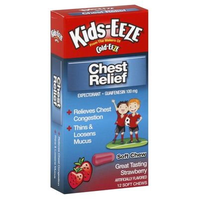 Kids Eeze Chest Relief, Strawberry, Soft Chews