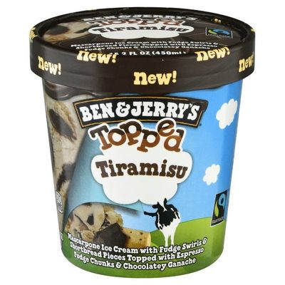 Ben & Jerry's Ice Cream Tiramisu Topped