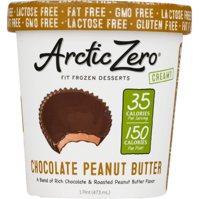 Arctic Zero Creamy Fit Frozen Desserts Chocolate Peanut Butter