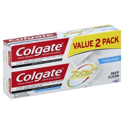 Colgate Toothpaste, Anticavity, Antigingivitis and Antisensitivity, Deep Clean, Value 2 Pack