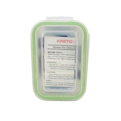 Conquer 14-Ounce Go Green GlassLock Rectangular Food Storage Container