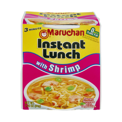 Maruchan Instant Lunch with Shrimp Ramen Noodle Soup