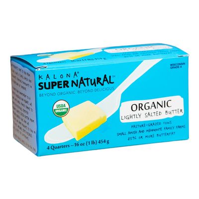 Kalona SuperNatural Organic, Salted Butter, grass fed cows, 4 quarters