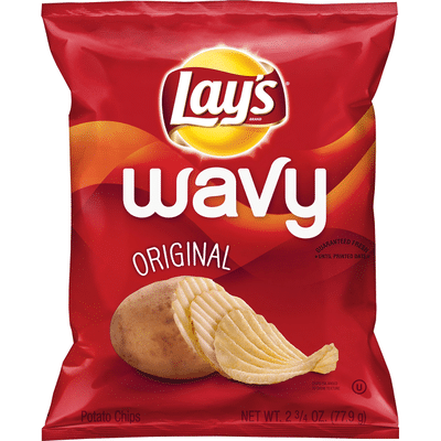 Lay S Wavy Potato Chips Orig 2 75oz 2 75 Oz Instacart