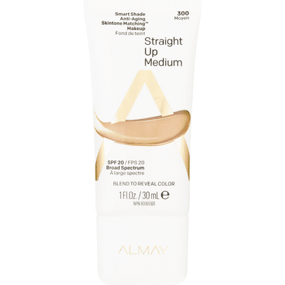 Almay Makeup, Straight Up Medium, SPF 20, 300 Moyen