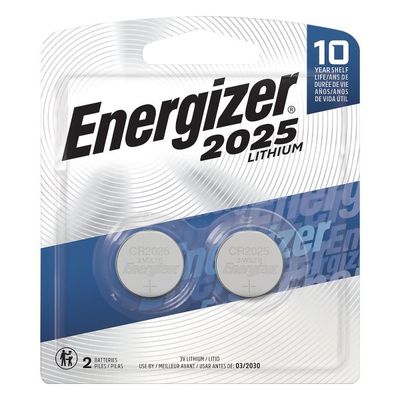 Energizer 2025 Batteries, 3V Lithium Coin Batteries
