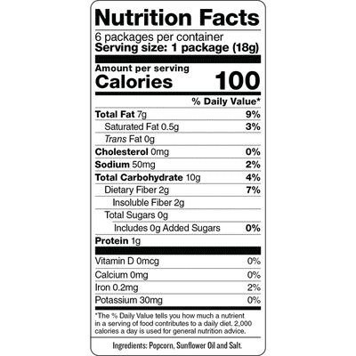 SkinnyPop Popcorn SkinnyPack Original