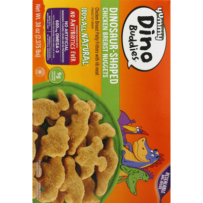 Yummy Chicken Breast Nuggets, Dinosaur-Shaped