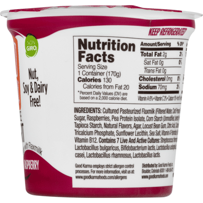 Good Karma Yogurt, Dairy Free, Raspberry